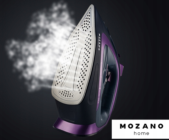 Безпровідна парова праска Mozano Ultimate Smooth 2600 Вт з керамічною підошвою AGD/ZEL/01#FIOLET   9852364785 фото