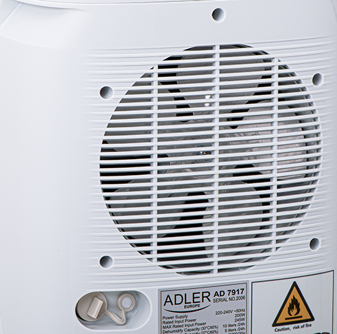 Компресорний осушувач повітря Adler AD 7917, 10 л/добу, для квартири, підвалу, ванної, сушіння одягу 5623424 фото