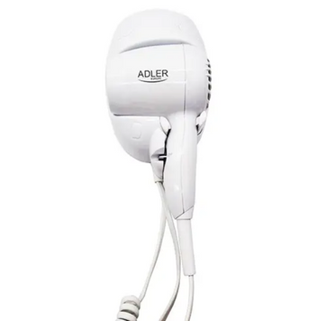 Фен для готелю та басейну Adler AD 2252 &mdash; настінний, 1200 Вт, безпечний корпус 234212 фото