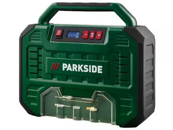 Автомобільний компресор Parkside PMK 150 A1, 12В/220В, 150 Вт, цифровий манометр, 8 бар, 18 л/хв 1451251451 фото